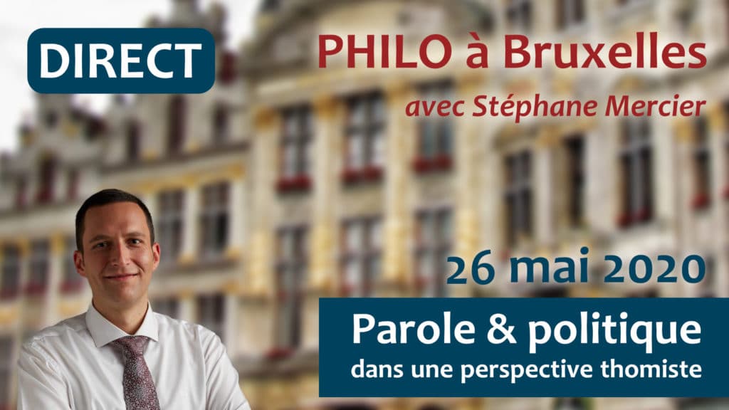 Parole et politique dans une perspective thomiste - Stéphane Mercier